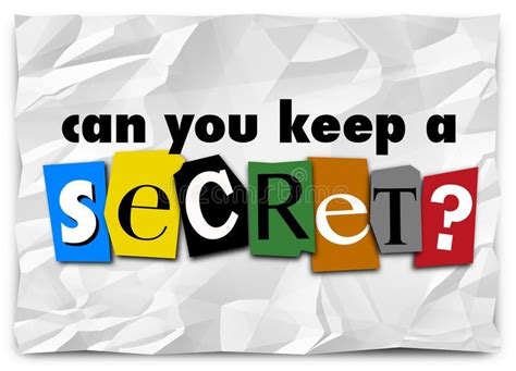 Can You Keep a Secret? by Iqoncept [Dreamstime] | Secret, Ransom, Words