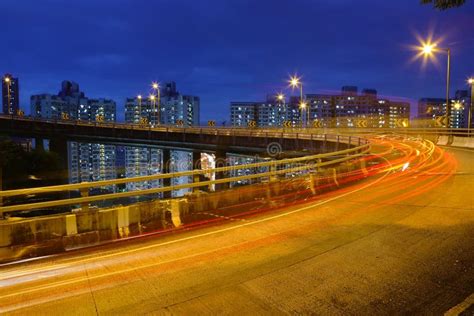 City traffic at night stock photo. Image of movement - 16010788