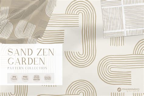 Sand Zen Garden - Seamless Patterns Graphics - YouWorkForThem