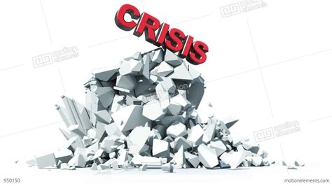 Economic Crisis, Collapsing Bank Building Stock Animation | 950150