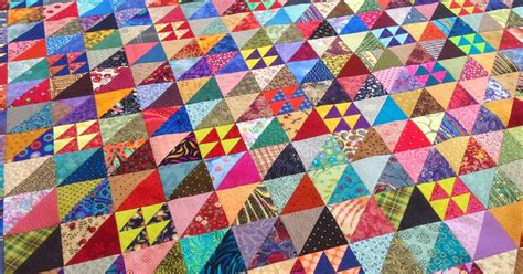 Fabadashery: Half Square Triangle (HST) Scrappy Quilt