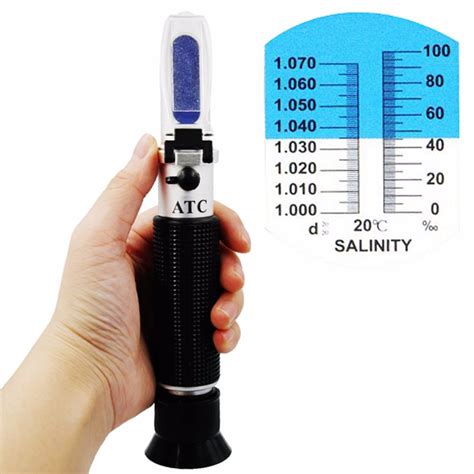 High-precision Refractometer Salinity Scale Display Atc Refractive ...