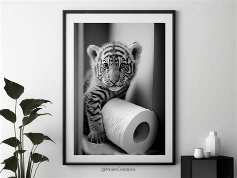 3 Piece Wall Art Funny Bathroom Prints jungle Animal Prints - Etsy