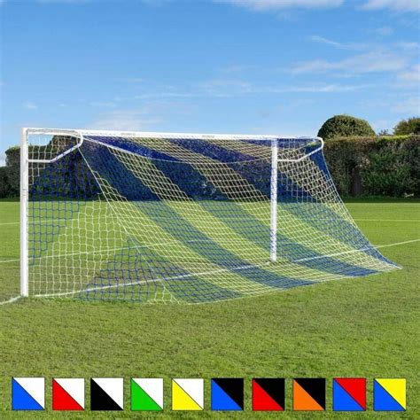 Two-Color Striped Soccer Goal Nets | Net World Sports