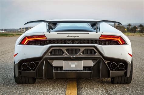 VORSTEINER STYLE PARTIAL CARBON FIBER REAR BUMPER for LAMBORGHINI ...