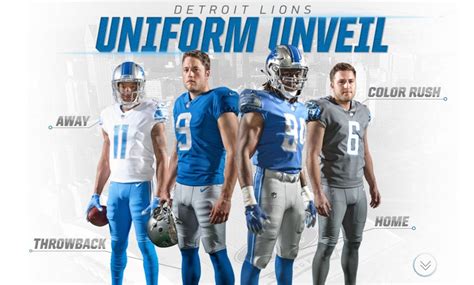 PHOTOS: New Detroit Lions uniforms and logo - Business Insider