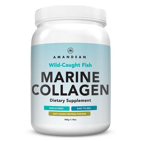 Premium Anti-Aging Marine Collagen Powder 17.6 Oz | Wild-Caught Hydrolyzed Fish Collagen ...