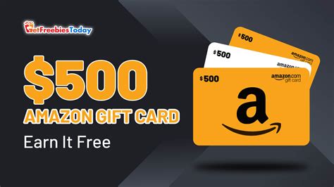 Free $500 Amazon Gift Card | GetFreebiesToday.com