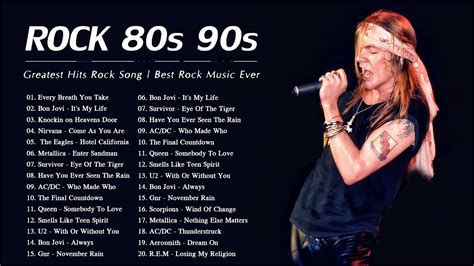 Las mejores canciones de rock de los 80 y los 90 | Lista de reproducción de Rock de los 80 y 90 ...
