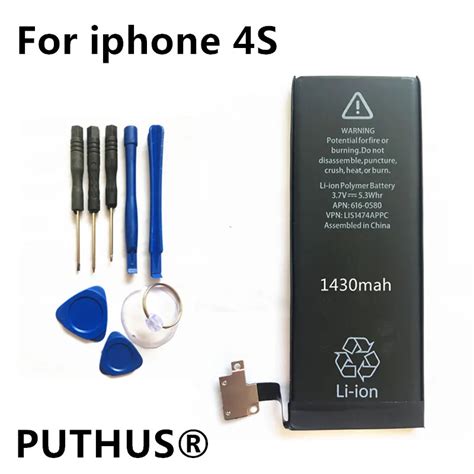 Aliexpress.com : Buy New 1430mAh Original Batteries For iPhone 4S ...