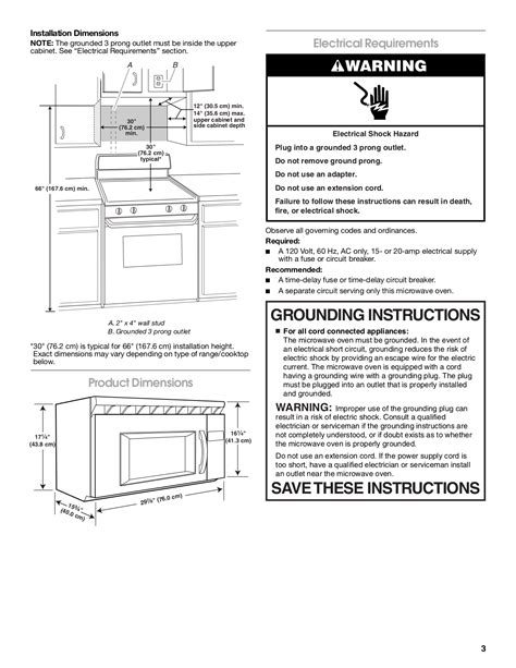 PDF manual for Whirlpool Microwave WMH3205XVS