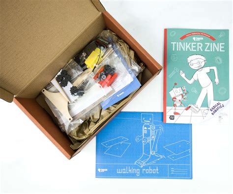 KiwiCo Tinker Crate Review & Coupon - WALKING ROBOT - Hello Subscription