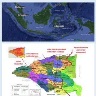 Map of Sidoarjo Regency (EAWAG, 2015) and Indonesia 121 | Download Scientific Diagram