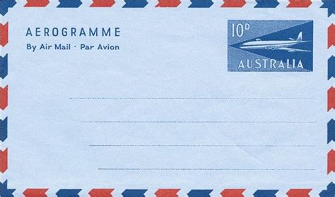 The introduction of the aerogramme in Australia - Australia Post