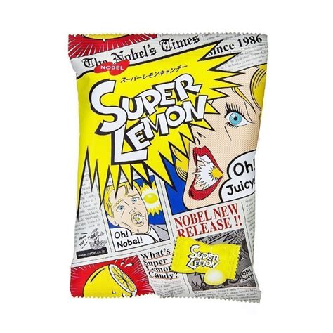 Nobel Super Sour Lemon Candy 88g – Just Go Shop