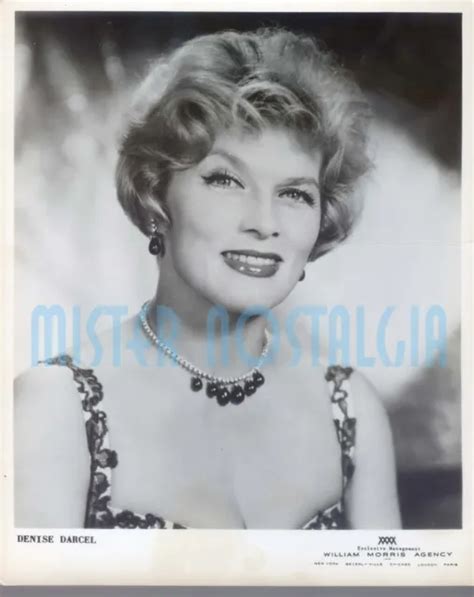 VINTAGE PHOTO 1950 Sexy Denise Darcel Model & Actress William Morris Agency $9.99 - PicClick