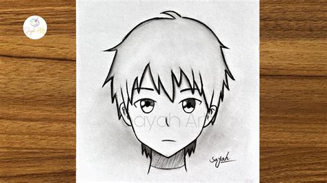 How to draw anime boy || Easy anime drawing || Easy drawings step by ...