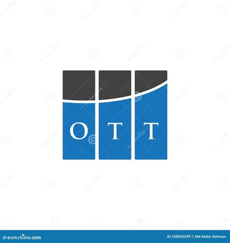 OTT Letter Logo Design on WHITE Background. OTT Creative Initials ...