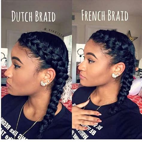 Dutch braid vs. French braid | Long hair styles, Hair hacks, Natural ...