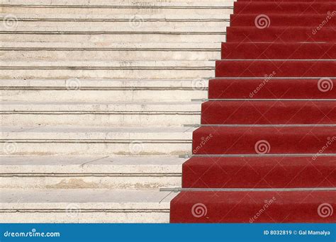 Red carpet on stairs stock image. Image of venue, steps - 8032819