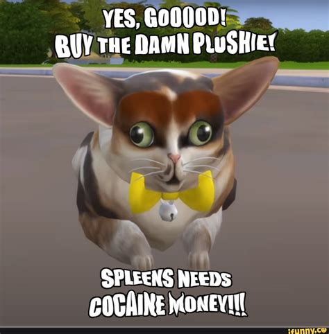 Spleens needs the money! - YES, GoOQOD! BUY .THE DAMN PLuSHie! SPLEENS ...