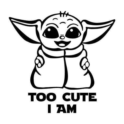 Baby Yoda SVG Bundle - Etsy | Cricut ideeën, Stencil, Schattige baby's