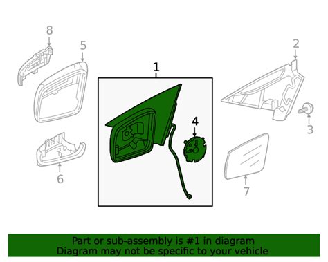 2014-2019 Mercedes-Benz Mirror Assembly - Right 117-810-16-00 | MB OEM Parts