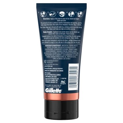 King C. Gillette Men’s Transparent Shave Gel, 5 fl oz - Kroger