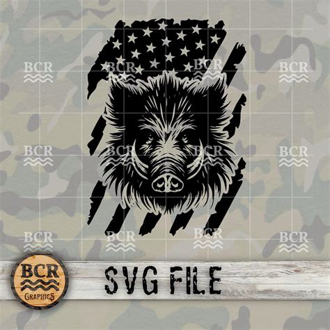 Wild Boar SVG, Wild Hog SVG, Wild Pig SVG, Wild Boar Digital Download, Razorback, Hog Hunting ...