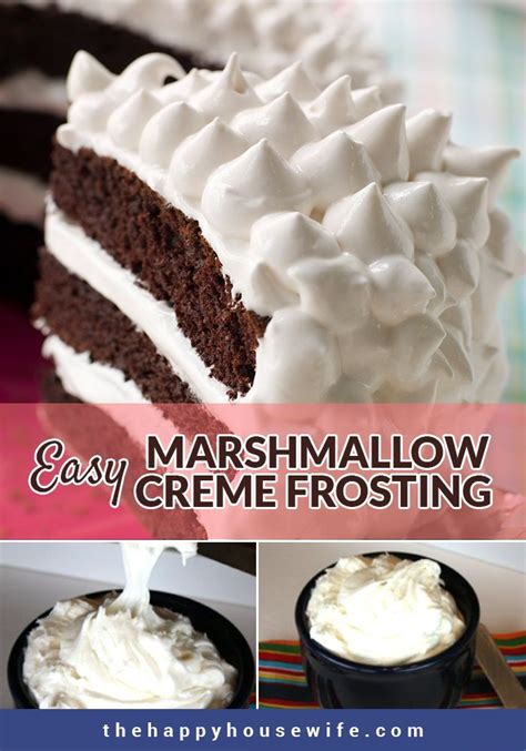 Marshmallow Creme Frosting | Recipe | Marshmallow creme, Marshmallow creme frosting, Frosting ...