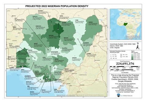 Geoinfotech Visualization of Nigeria’s 2022 Population - Geoinfotech