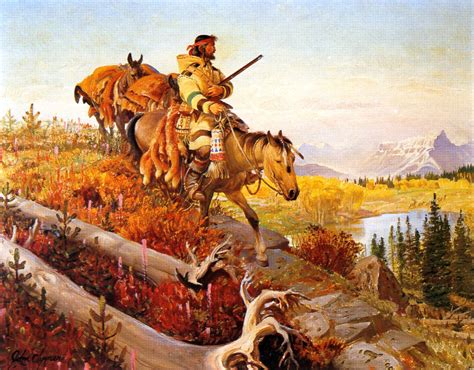 Free Trapper by John Clymer (1907-1989) c1967 | Hunting art, Western ...