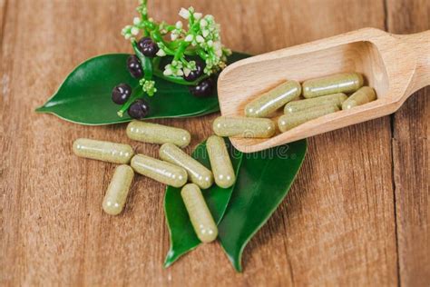 Herbal Medicine Capsules from Herb Stock Image - Image of vitamin, supplement: 108947979