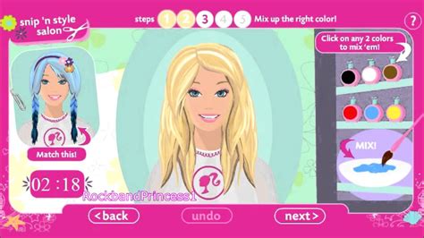 Barbie games hair cut - falasallstar