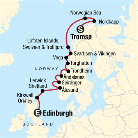 Fjords Of Norway Map - Cities And Towns Map