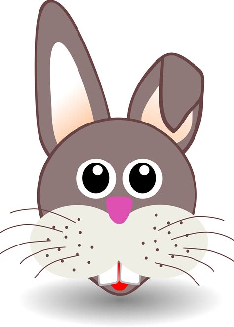 Clipart - funny bunny face