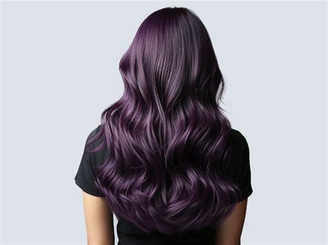 Black Hair With Dark Purple Underneath