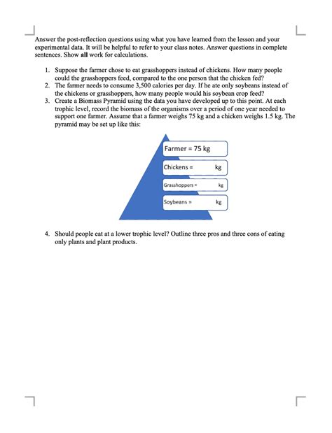 Solved L Trophic Levels Lab Worksheet Instructions: In this | Chegg.com