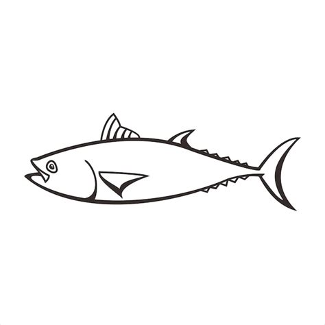 Free Vector | Tuna fish simple design illustration