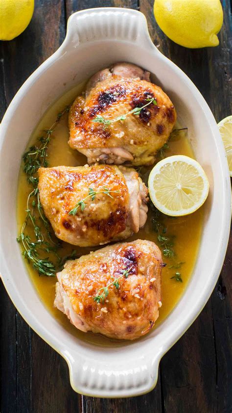 Baked Lemon Thyme Chicken Recipe - 30 minutes meals