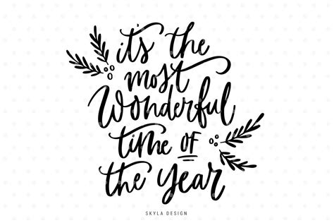 It's the most wonderful time of the year, Christmas quote SVG cut file ...