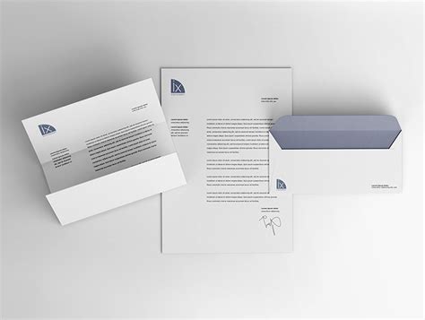 Free Letterhead and Envelope Mockup | Ocean Mockups