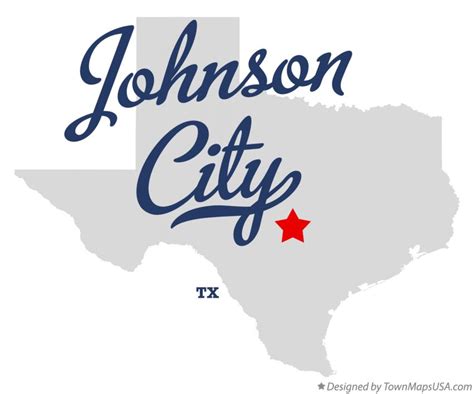 Map of Johnson City, TX, Texas