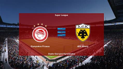 Olympiakos - AEK Athens | Super League 1 2023/2024 | eFootball - YouTube