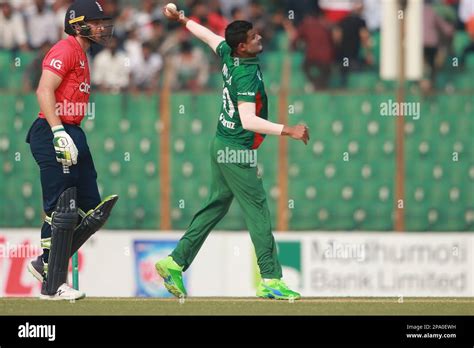 Nasum Ahmed during Bangladesh-England 1st T20I match of three match ...