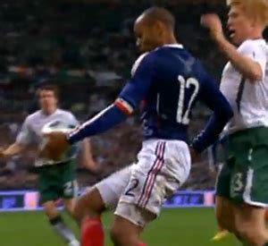 Thierry Henry Handball Goal VIDEO: "Le Hand Of God" Goal Puts France ...