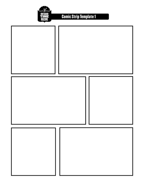 Printable Blank Comic Strip Template For Kids