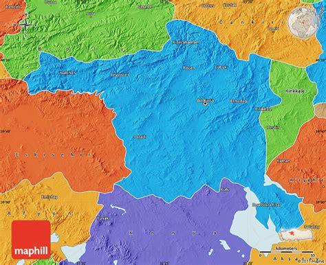 Ankara Globe Map