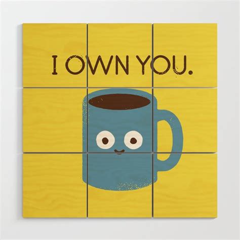 Coffee Talk Wood Wall Art by davidolenick | Society6