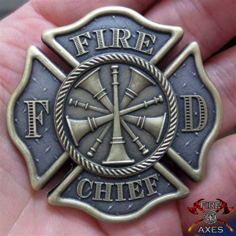 Fire Chief Firefighter Challenge Coin - Only at Fire and Axes!